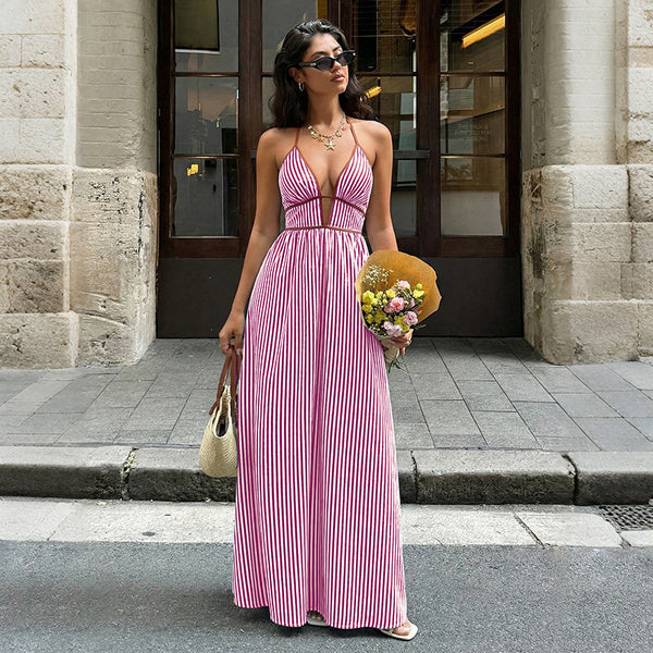 Capri Stripe Maxi Dress