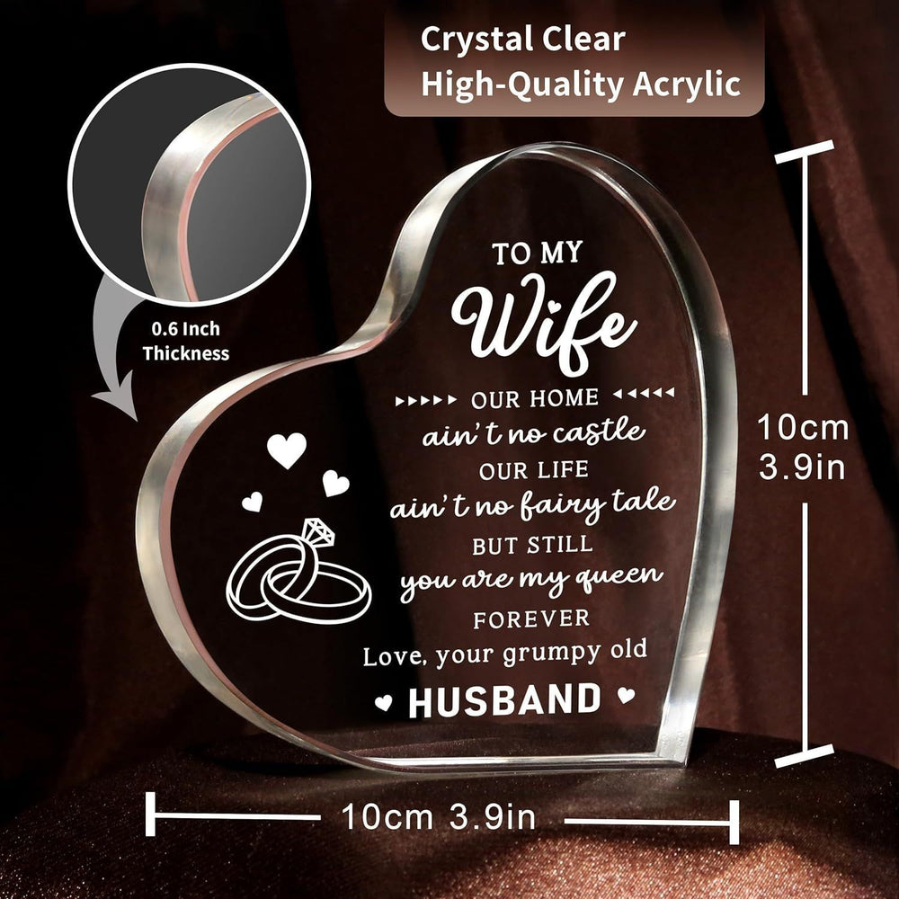 Crafted Acrylic heart-shaped Mother's Day