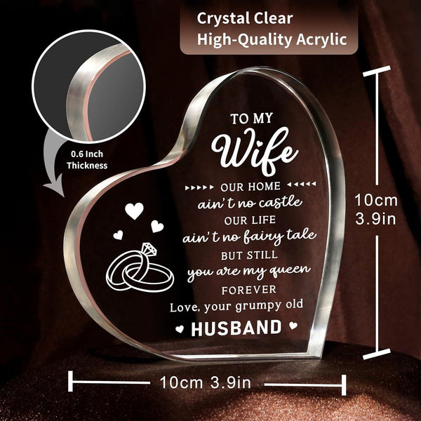 Crafted Acrylic heart-shaped Mother's Day