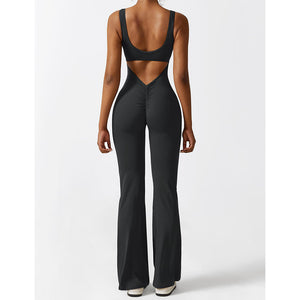 Damen-Yoga-Jumpsuit in schmaler Passform 