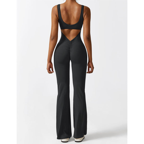 Damen-Yoga-Jumpsuit in schmaler Passform 