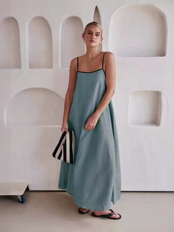 Marisol Linen Maxi Dress