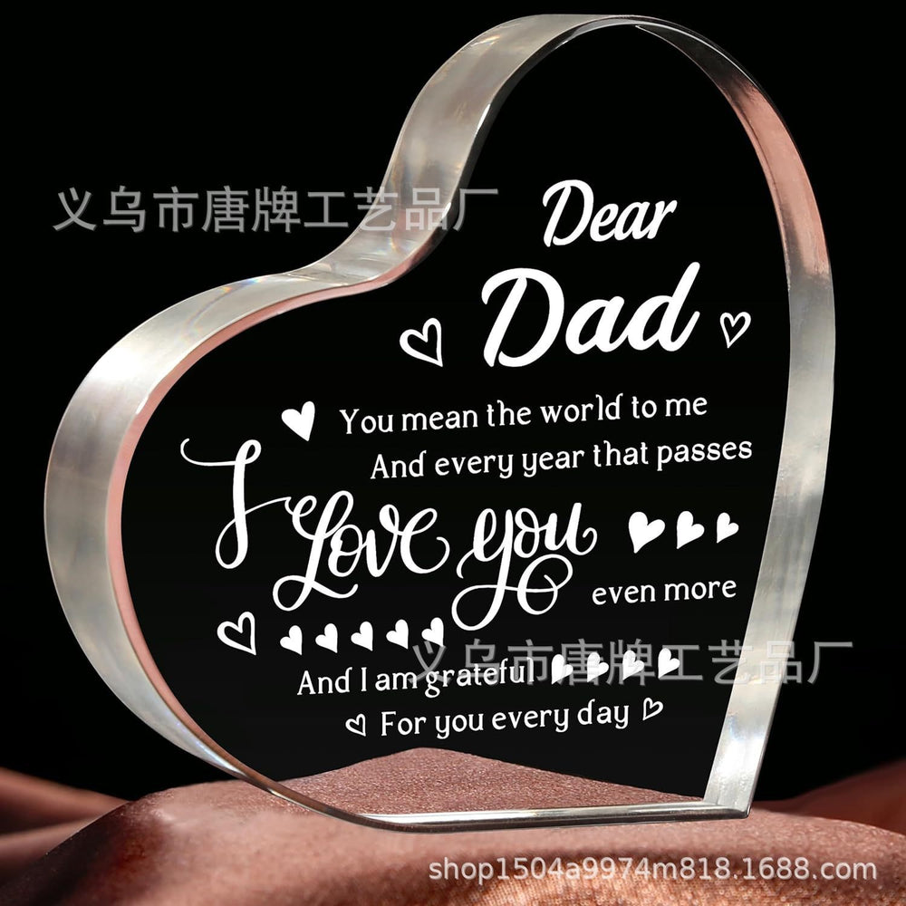 Crafted Acrylic heart-shaped Mother's Day