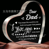 Crafted Acrylic heart-shaped Mother's Day