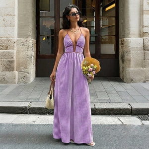 Capri Stripe Maxi Dress