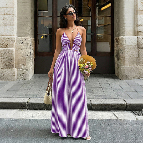 Capri Stripe Maxi Dress