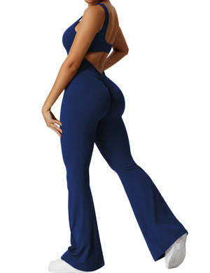 Damen-Yoga-Jumpsuit in schmaler Passform 