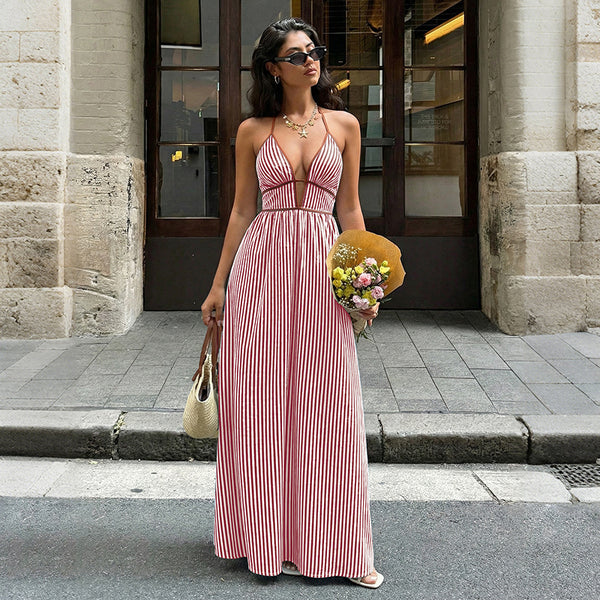Capri Stripe Maxi Dress