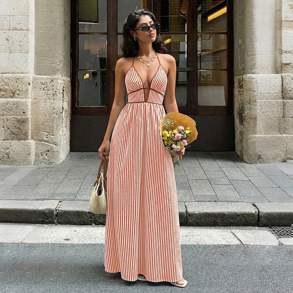 Capri Stripe Maxi Dress