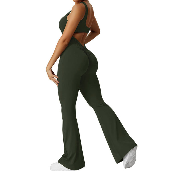 Damen-Yoga-Jumpsuit in schmaler Passform 