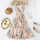 Printed halter dress