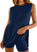 Indigo Knit Two-Piece Set