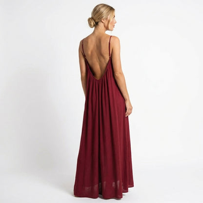 Elara Backless Maxi Dress